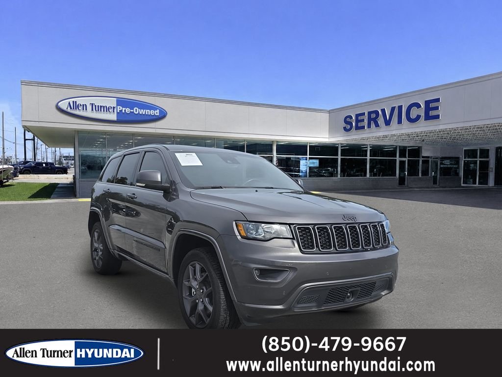 Used 2021 Granite Crystal Metallic Clearcoat Jeep Limited image 1