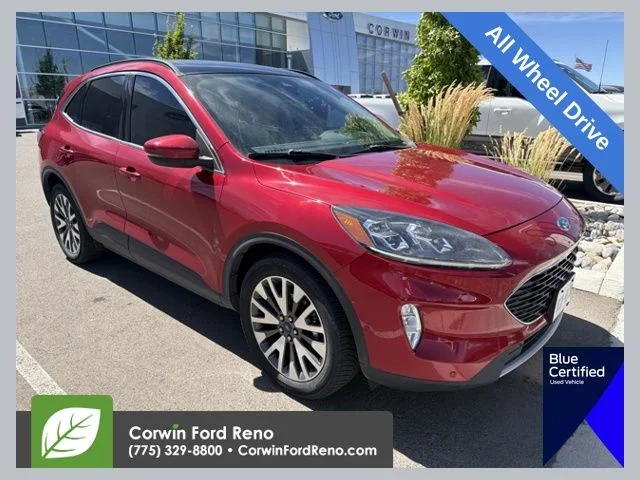 Used 2020 Red Ford Titanium image 1