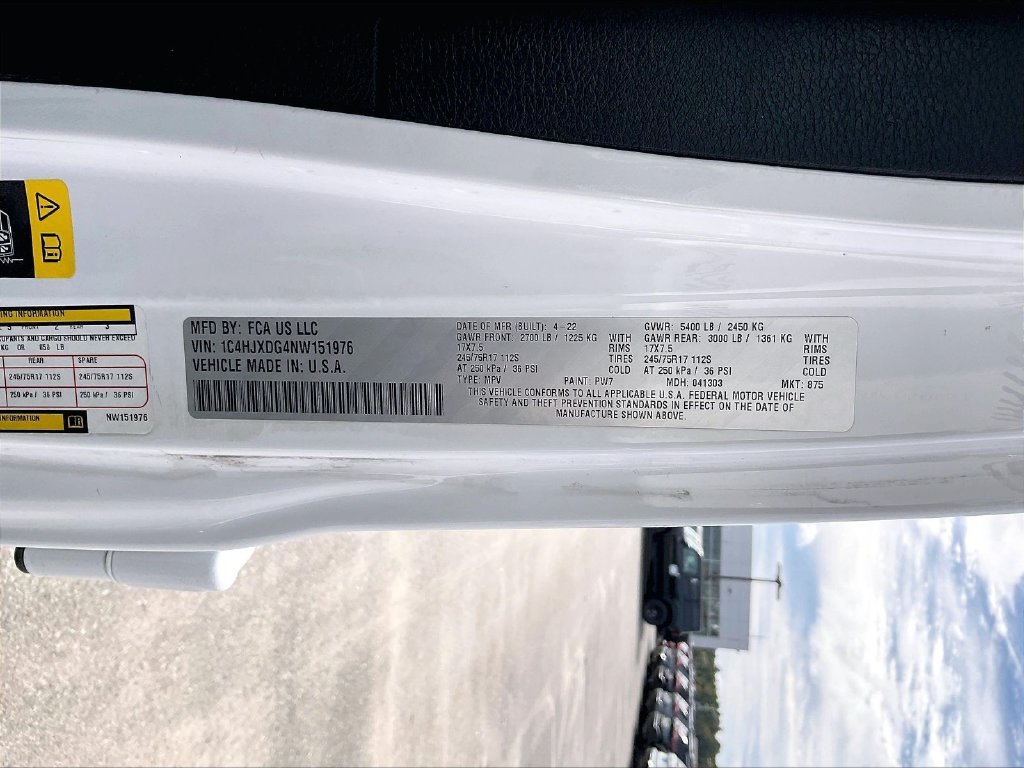 Used 2022 Bright White Clearcoat Jeep Unlimited Sport S image 29