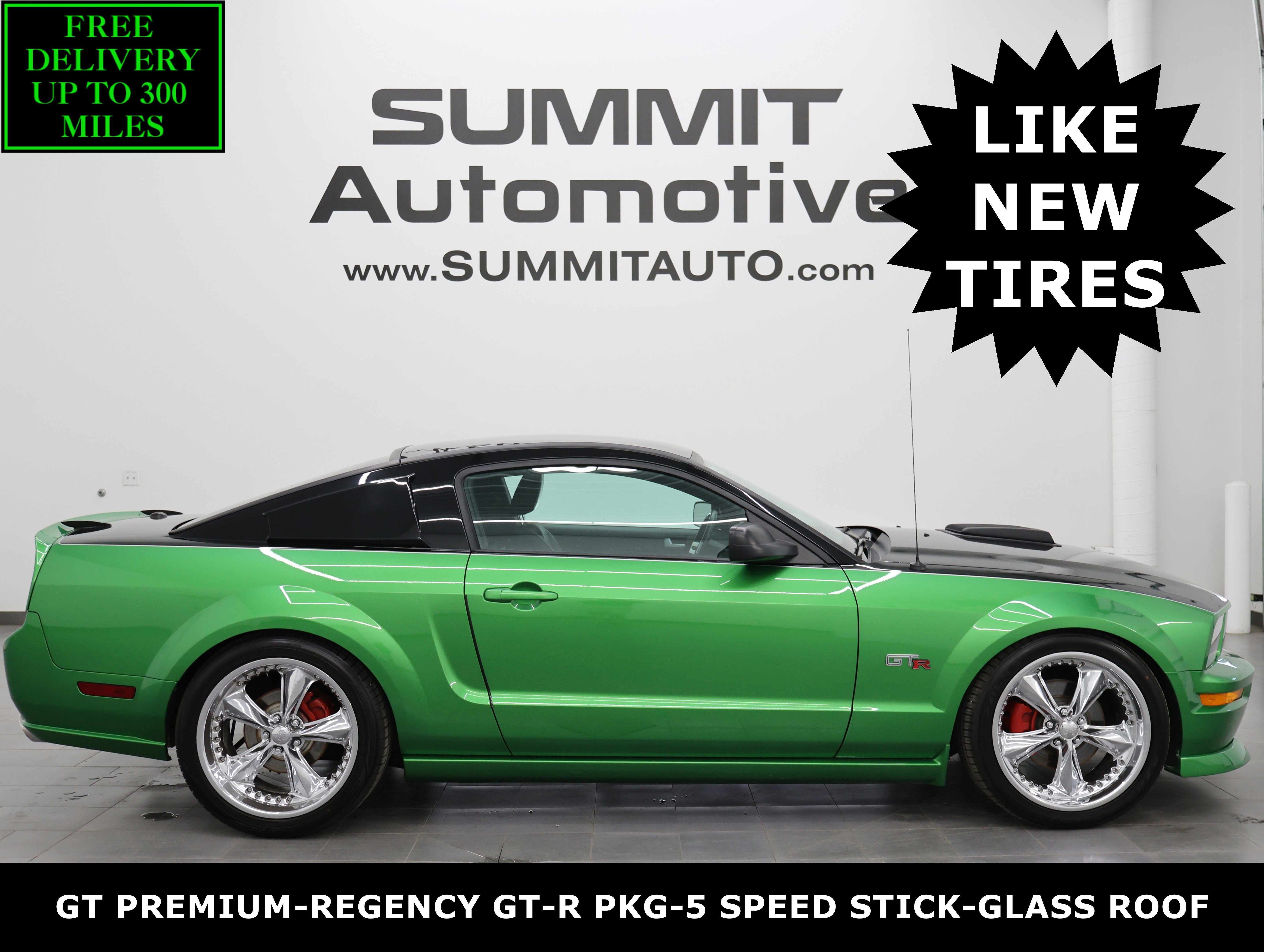 Used 2007 Green Ford GT Premium: GT PREMIUM-REGENCY GT R CONVERSION-GLASS ROOF-5 SPEED-SHAKER HOOD-20 WHEELS-LEATHER image 1
