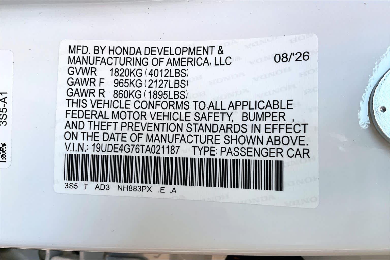 New 2026 Platinum White Pearl Acura w/A-Spec Technology Package image 20