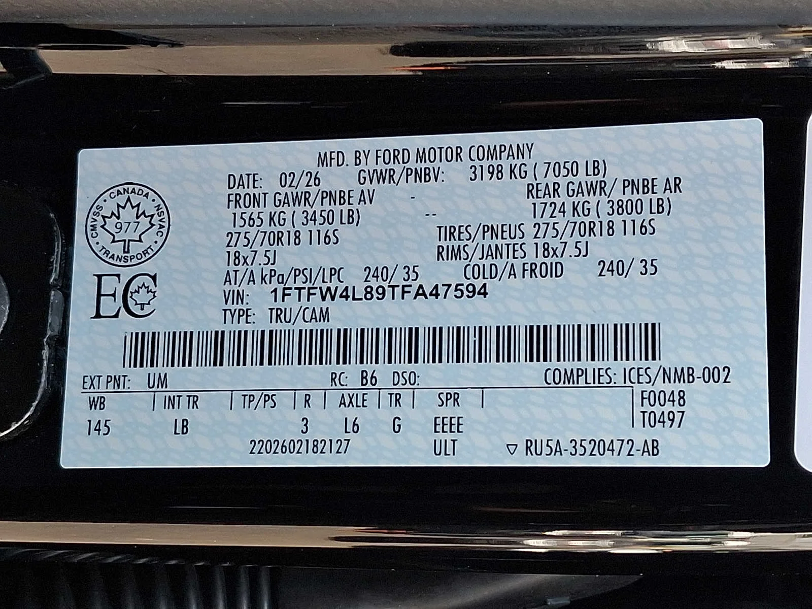 Used 2026 Agate Black Ford Tremor image 28
