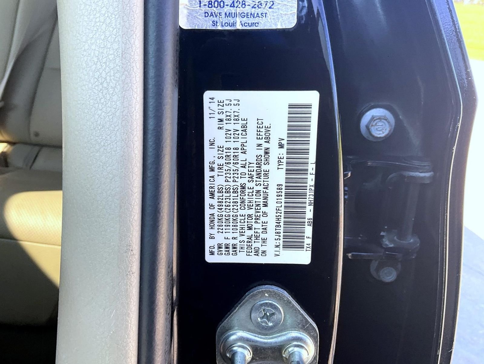 Used 2015 Black Acura Technology Package image 25