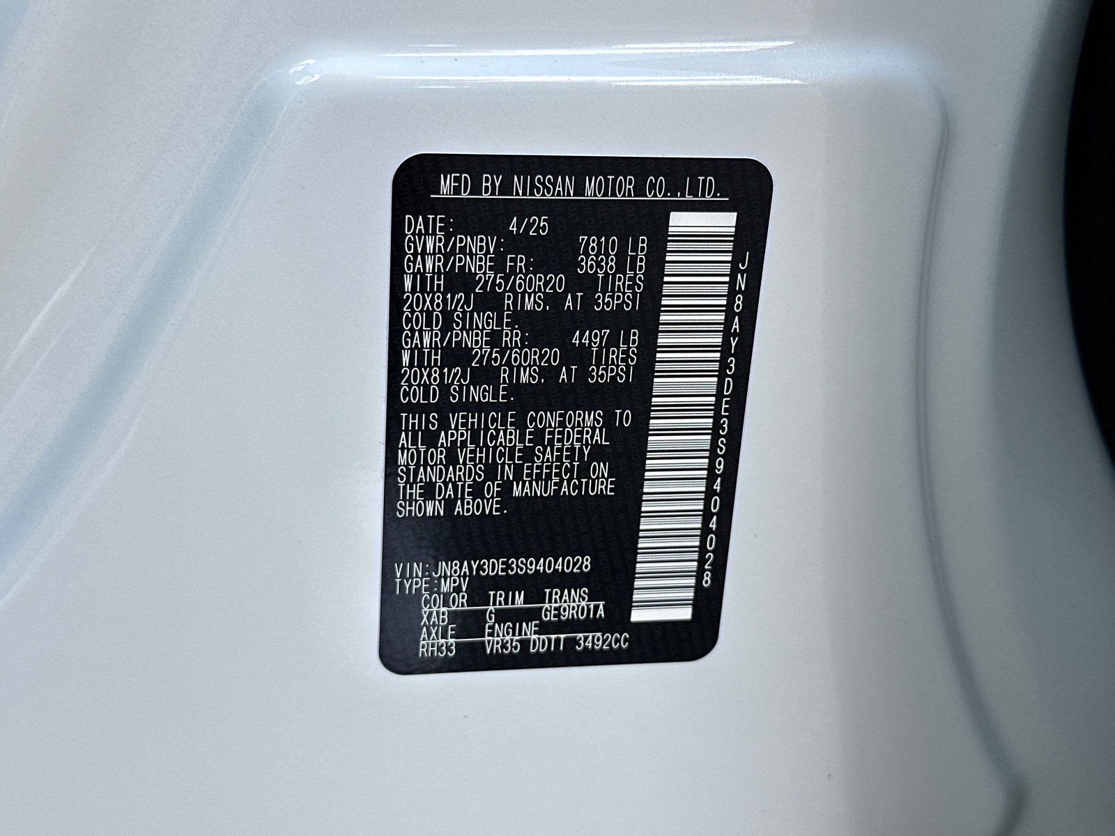 2025 Nissan Armada PRO-4X - Photo 33