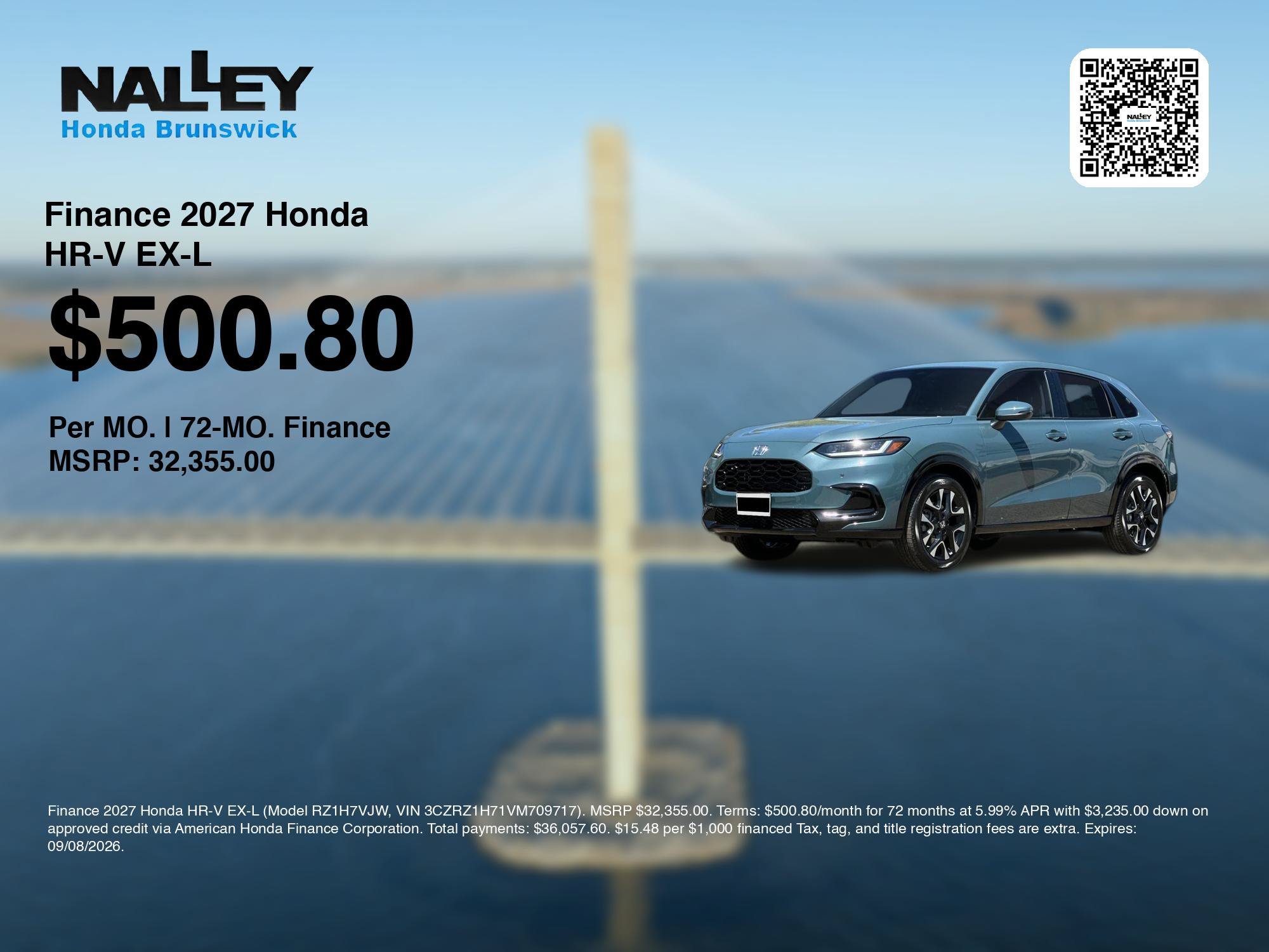 New 2027 Nordic Forest Pearl Honda EX-L image 7