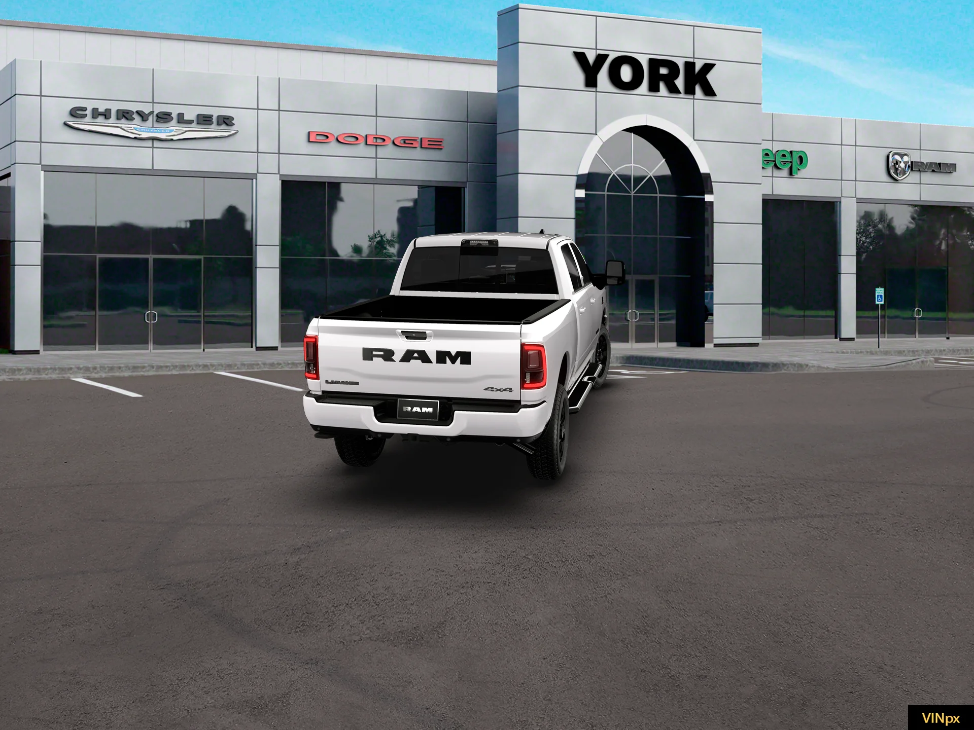 New 2026 Bright White Clear-Coat Exterior Paint RAM LARAMIE image 23
