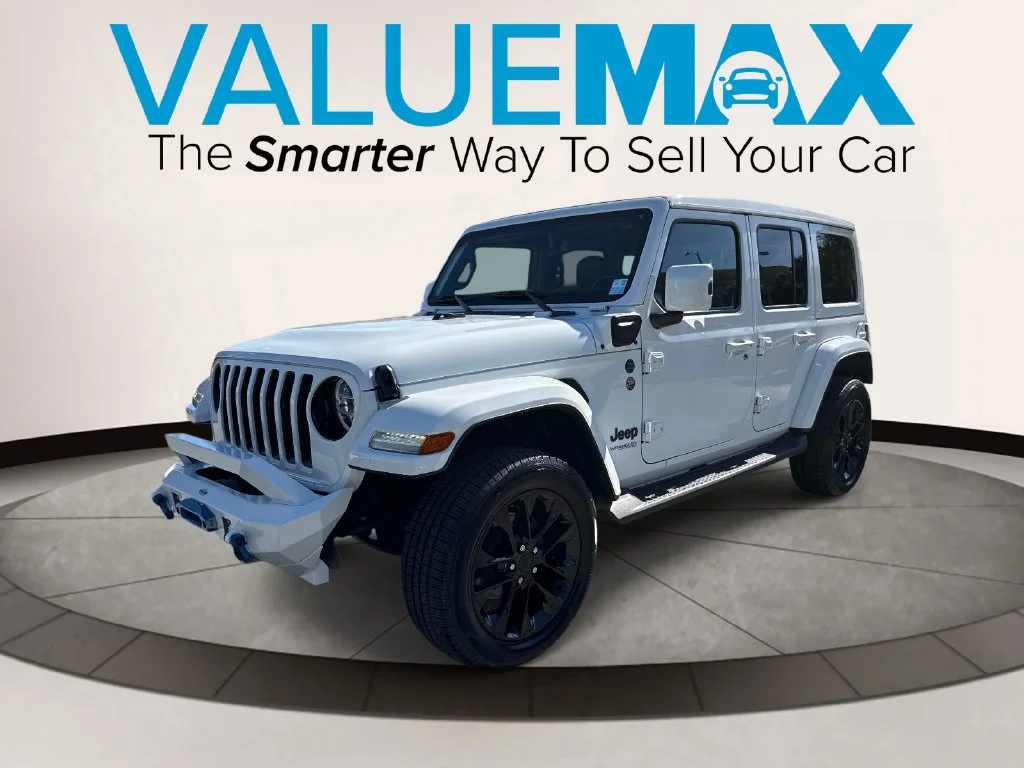 Used 2021 White Jeep Unlimited Sahara 4xe image 8