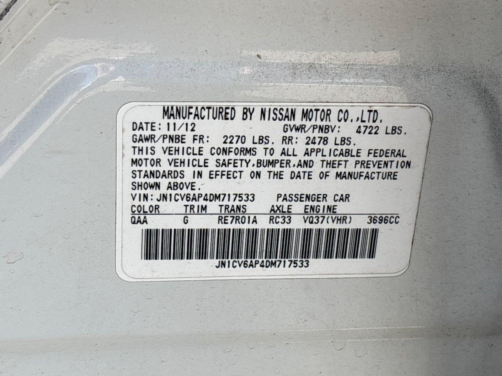 Used 2013 Moonlight White INFINITI Journey image 11