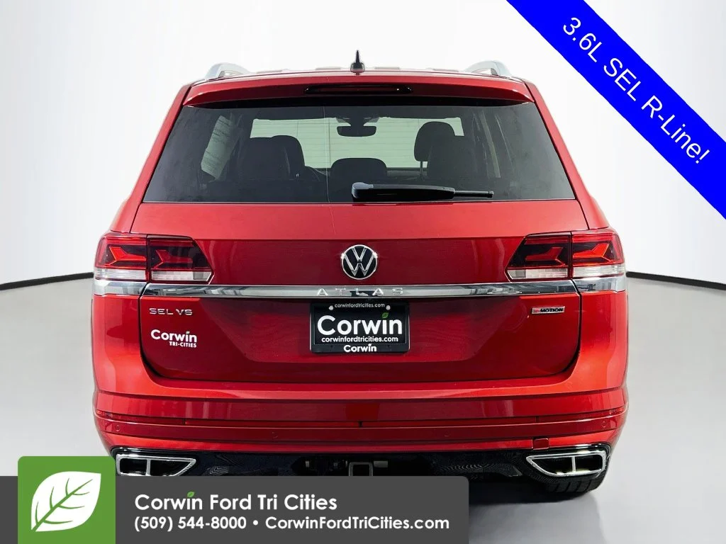 Used 2021 Aurora Red Metallic Volkswagen 3.6L V6 SEL R-Line image 12