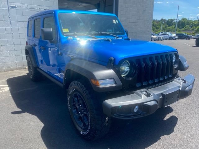 Used 2022 Blue Jeep Unlimited Willys image 2