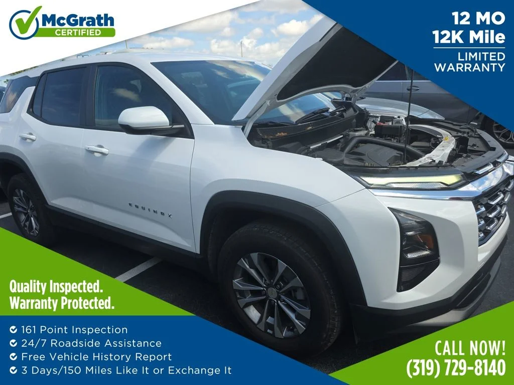 Certified Used 2025 White Chevrolet LT image 1