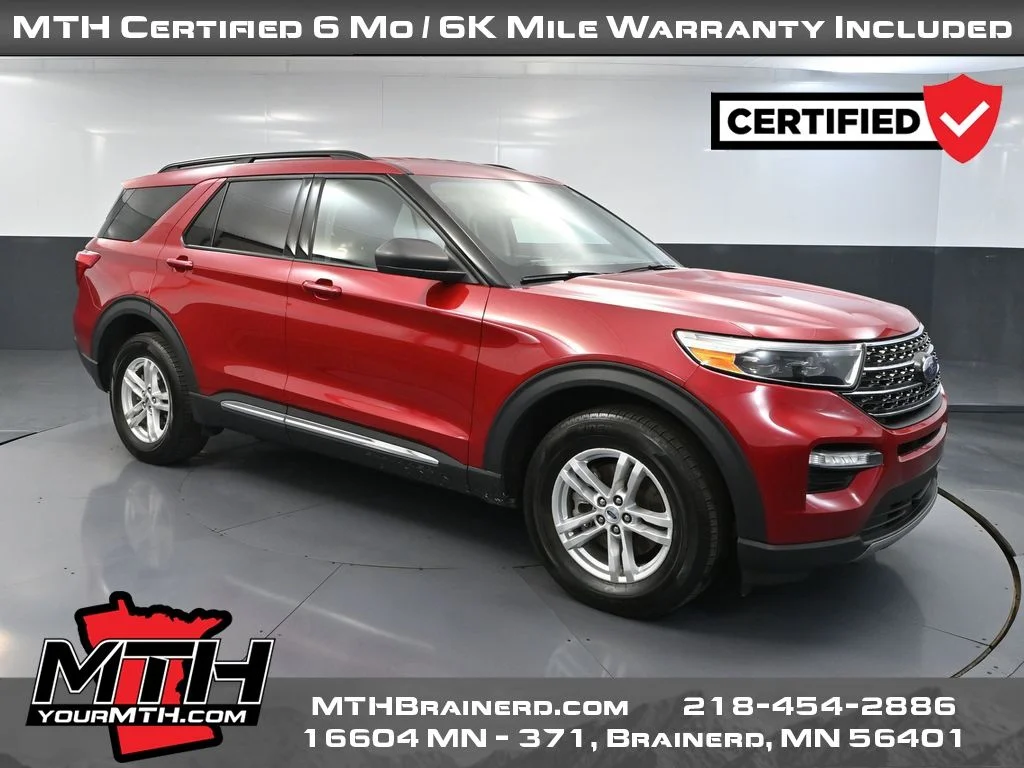 Certified Used 2023 Red Ford XLT image 1