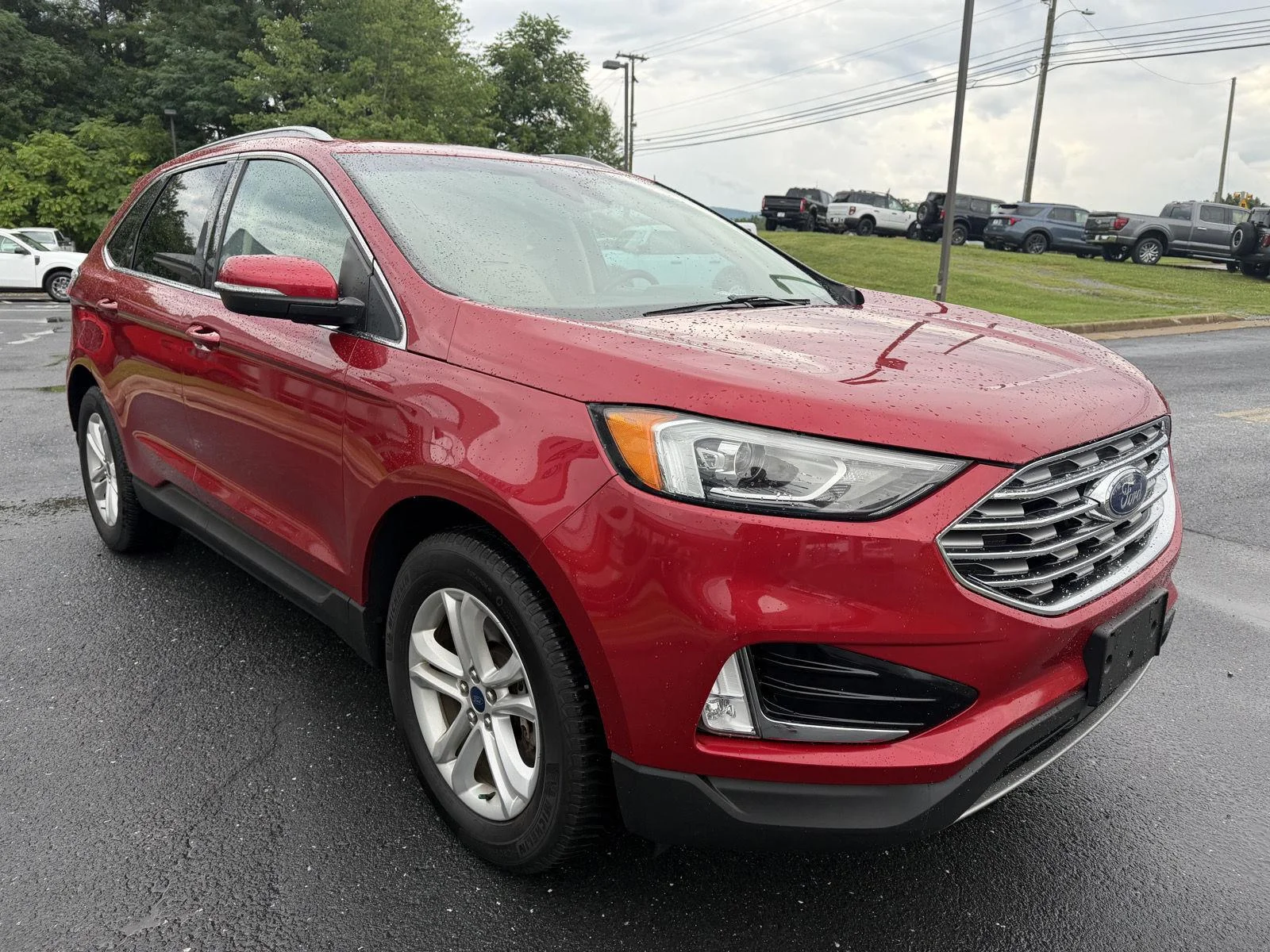 Used 2020 Rapid Red Metallic Tinted Clearcoat Ford SEL image 7