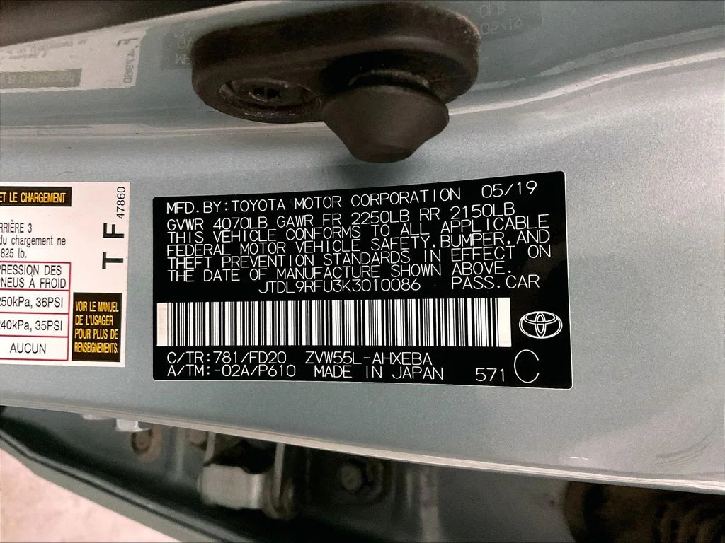 Certified Used 2019 Beige Toyota LE AWD-e image 39