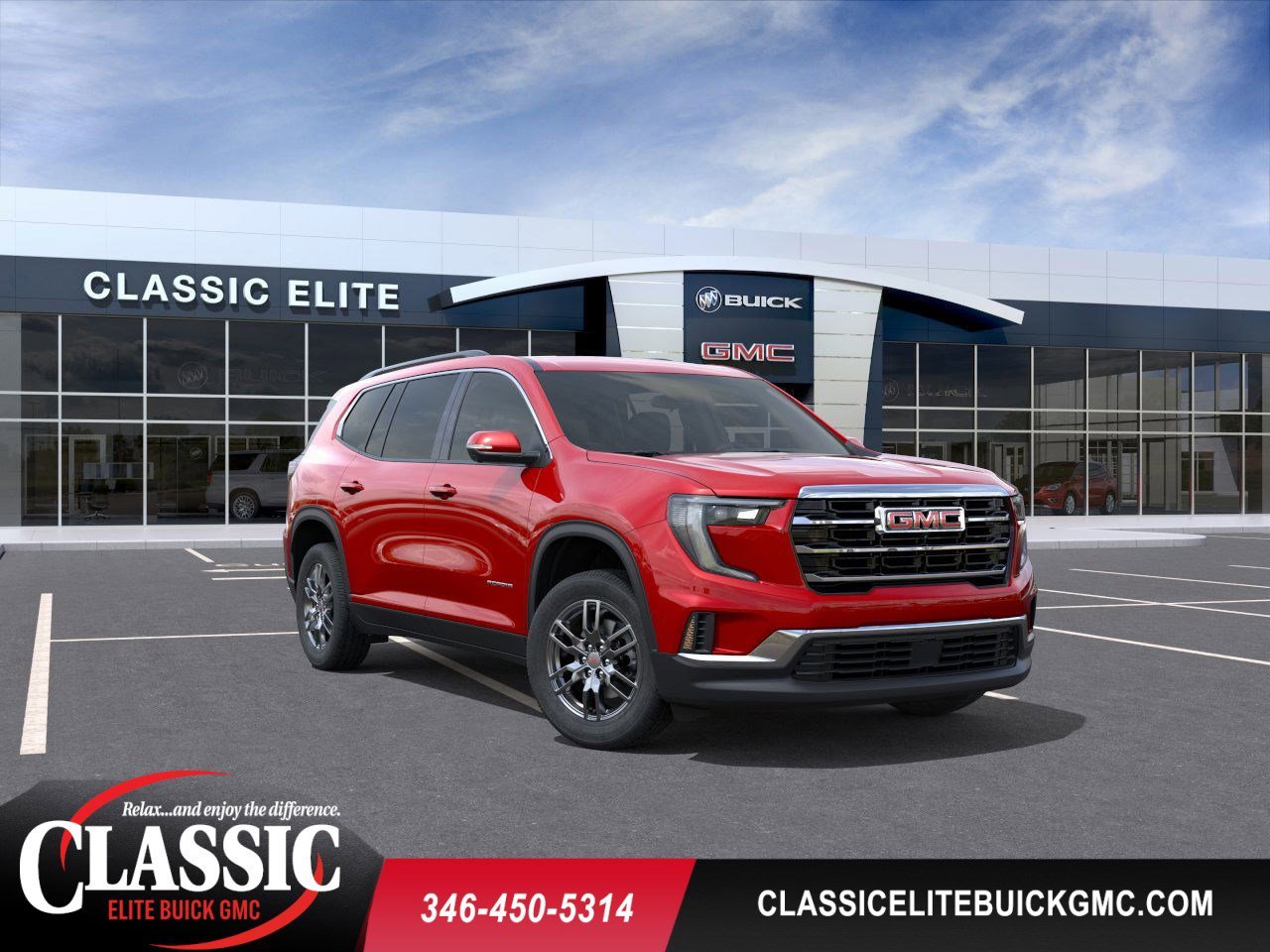 Volcanic Red Tintcoat 2026 GMC Acadia Elevation FWD SUV / Crossover Front-Wheel Drive