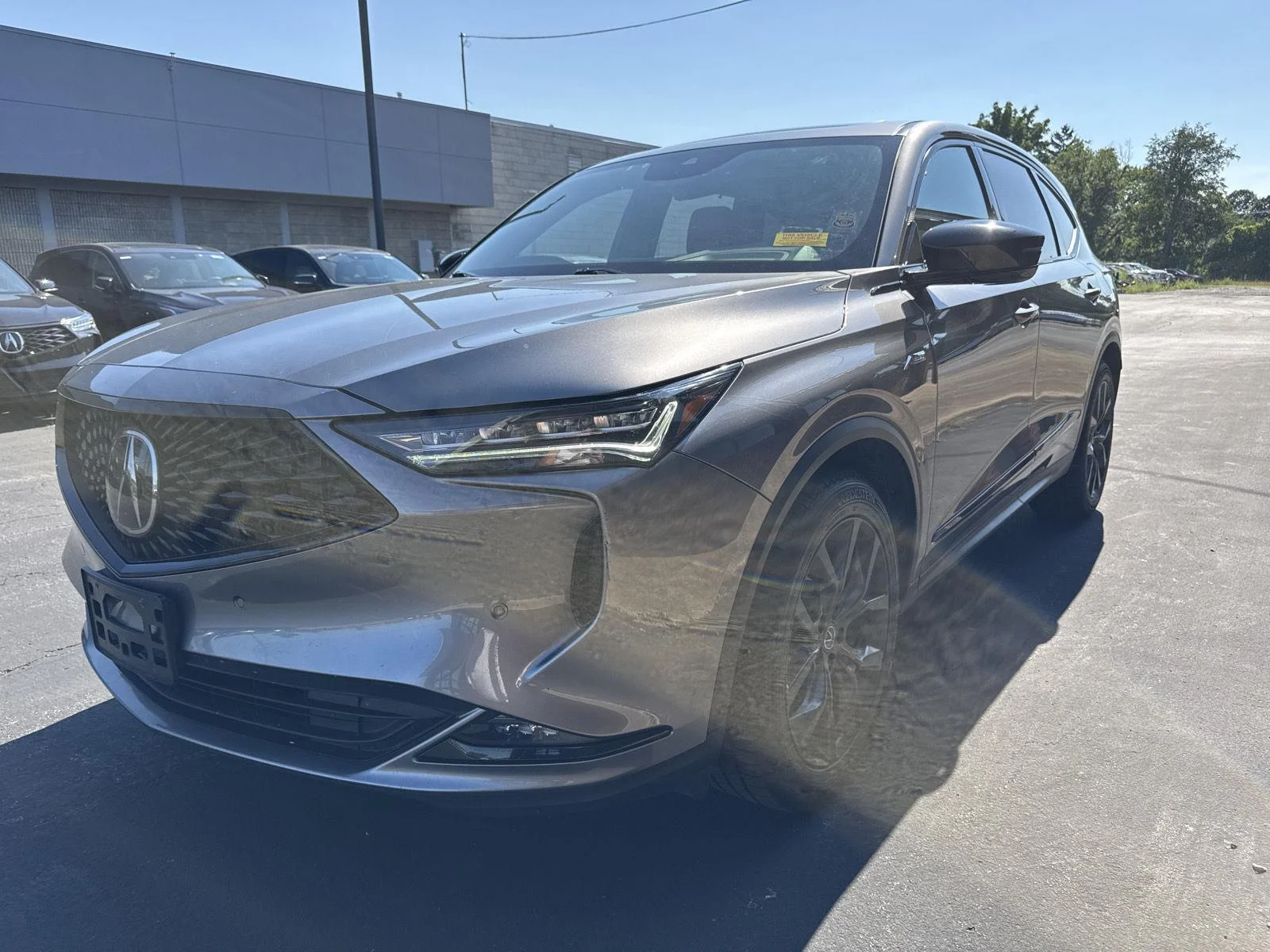 Used 2023 Liquid Carbon Metallic Acura SH-AWD with A-Spec Package image 3