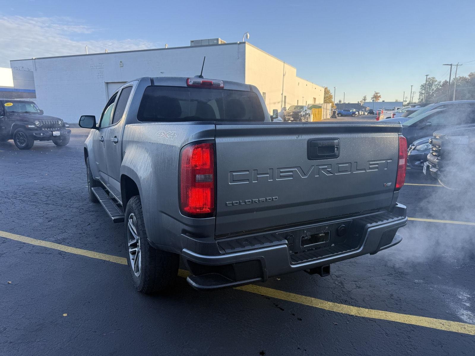 Used 2021 Satin Steel Metallic Chevrolet 4WD Work Truck image 4
