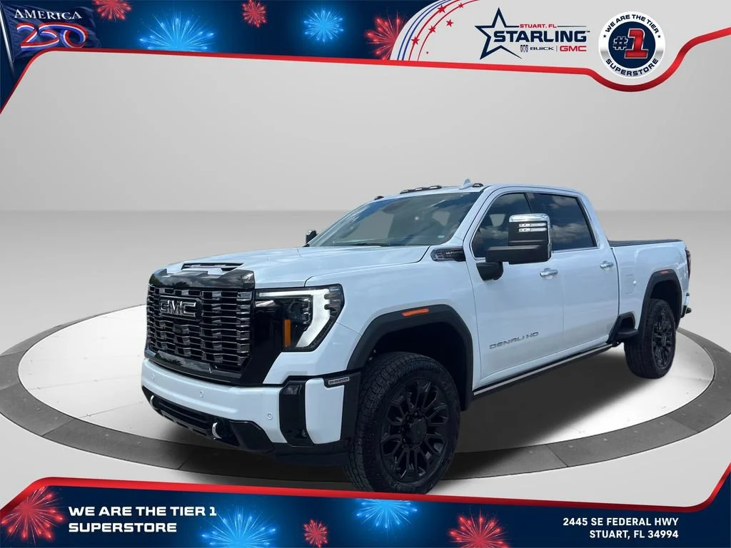 New 2026 Glacier White Tricoat GMC Denali Ultimate image 1
