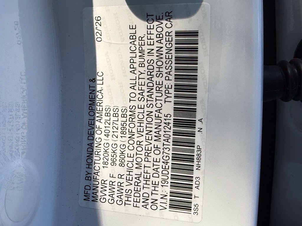 Certified Used 2026 Platinum White Pearl Acura A-Spec Tech Package image 30