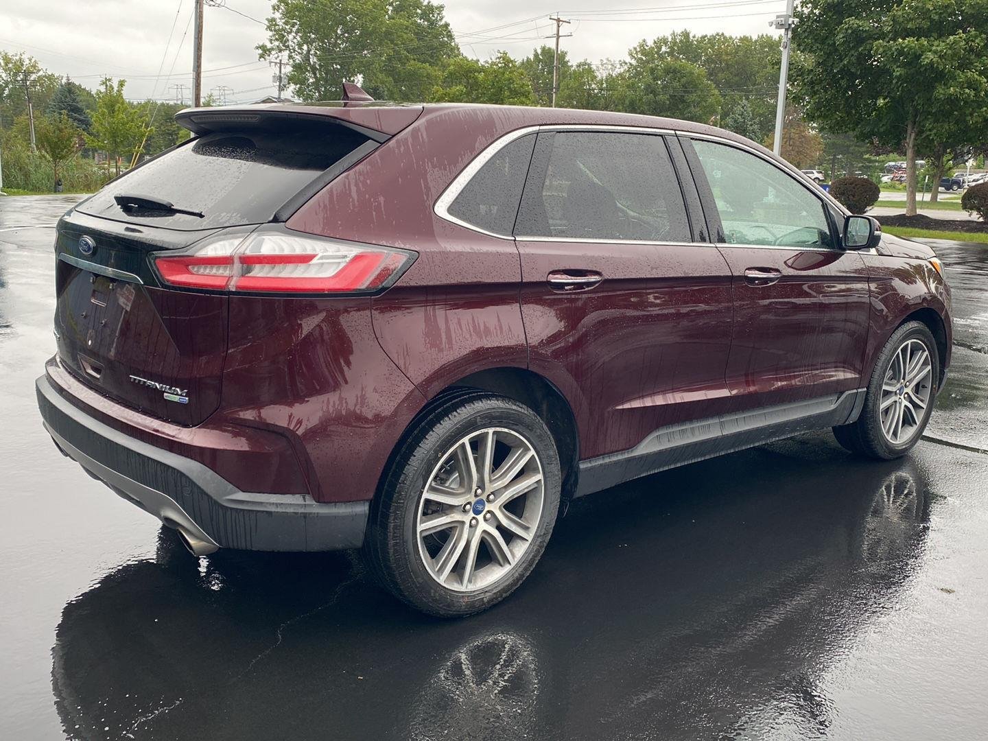 Used 2019 Burgundy Velvet Metallic Tinted Clearcoat Ford Titanium image 11