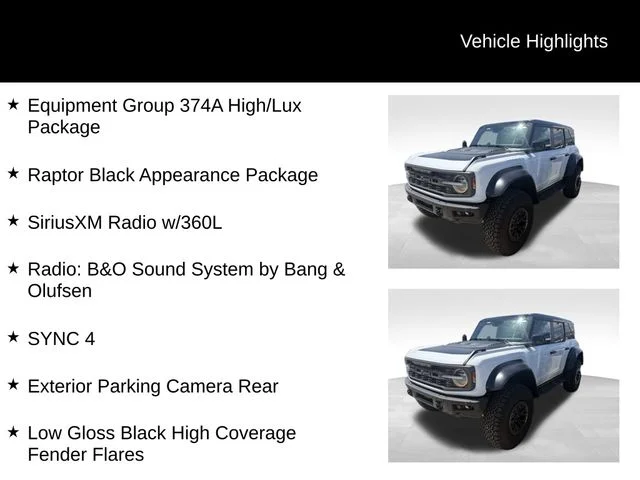 Used 2024 White Ford Raptor image 8