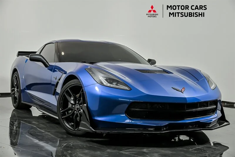 Used 2015 Laguna Blue Tintcoat Chevrolet Stingray-MANUAL-$20K MODS! image 1