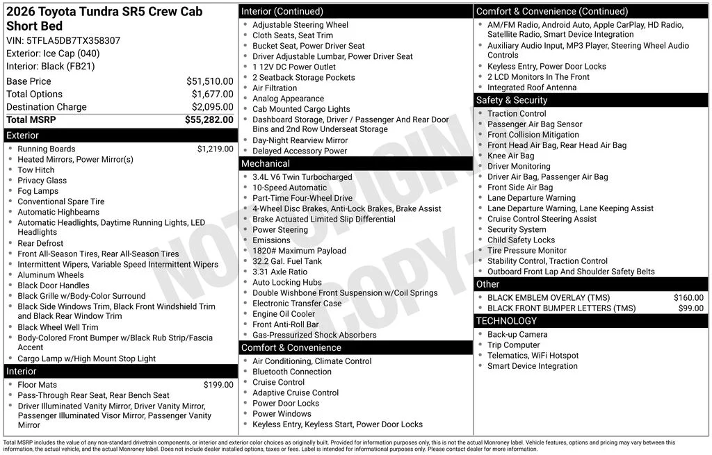 Used 2026 White Toyota SR5 image 10