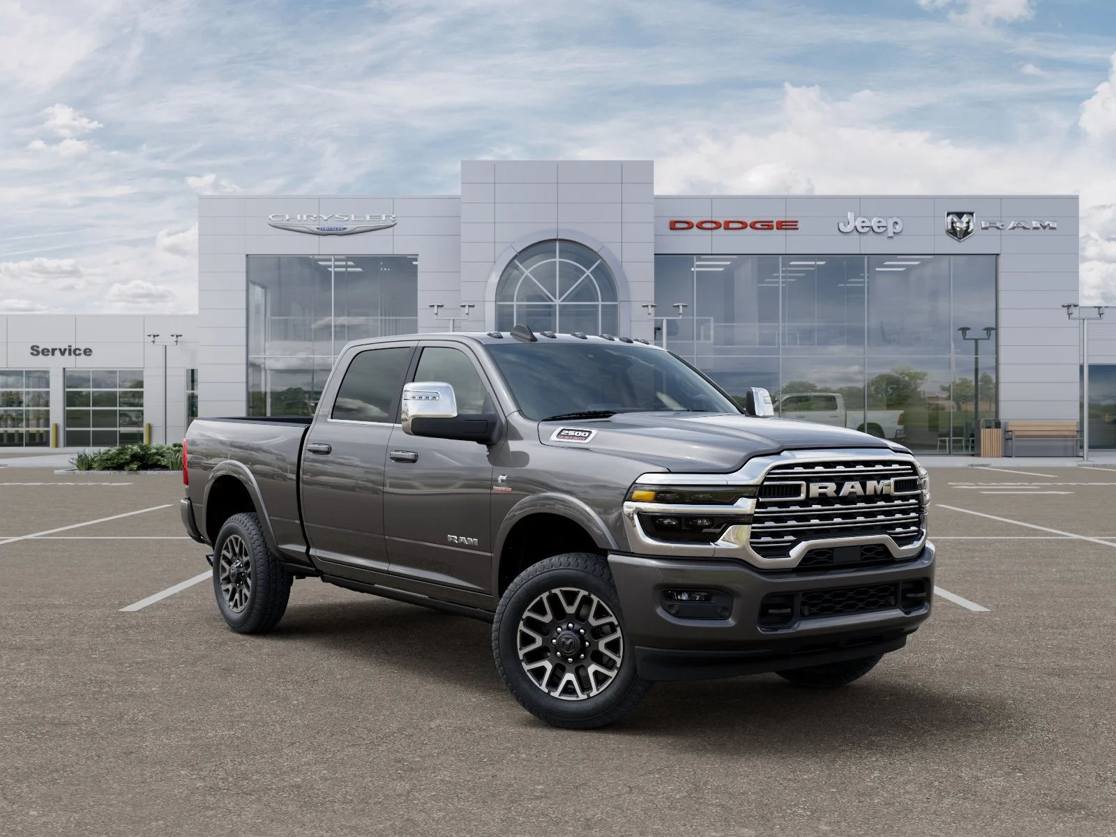 New 2026 Granite Crystal Metallic Clear-Coat Exterior Paint RAM Limited Longhorn image 33