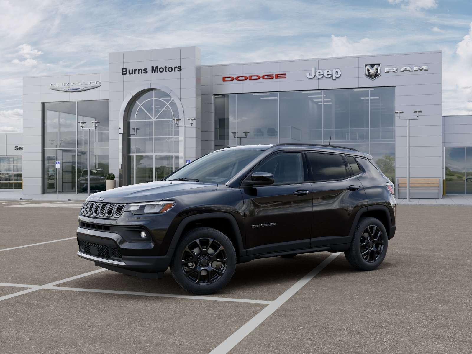 New 2026 Diamond Black Crystal Pearlcoat Jeep Latitude Altitude image 2