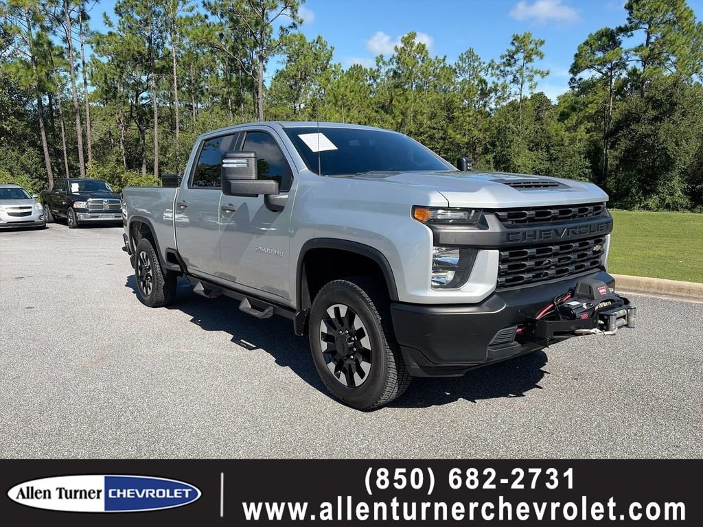 Used 2020 Silver Chevrolet Work Truck image 1