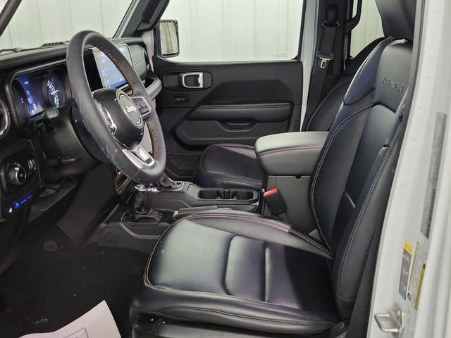 Used 2024 Bright White Clearcoat Jeep Sahara image 2