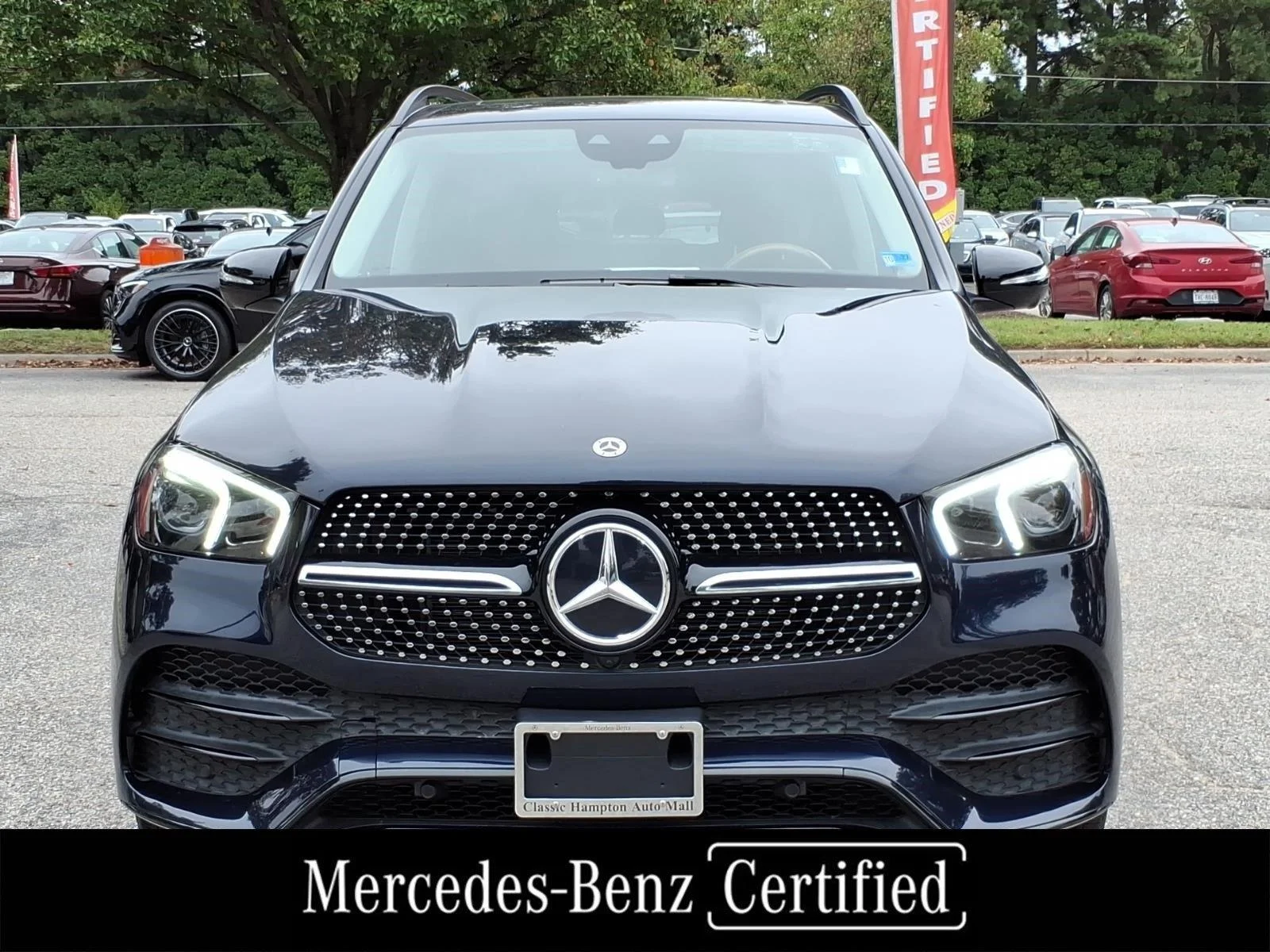 Certified Used 2022 Lunar Blue Metallic Mercedes-Benz GLE 350 image 2