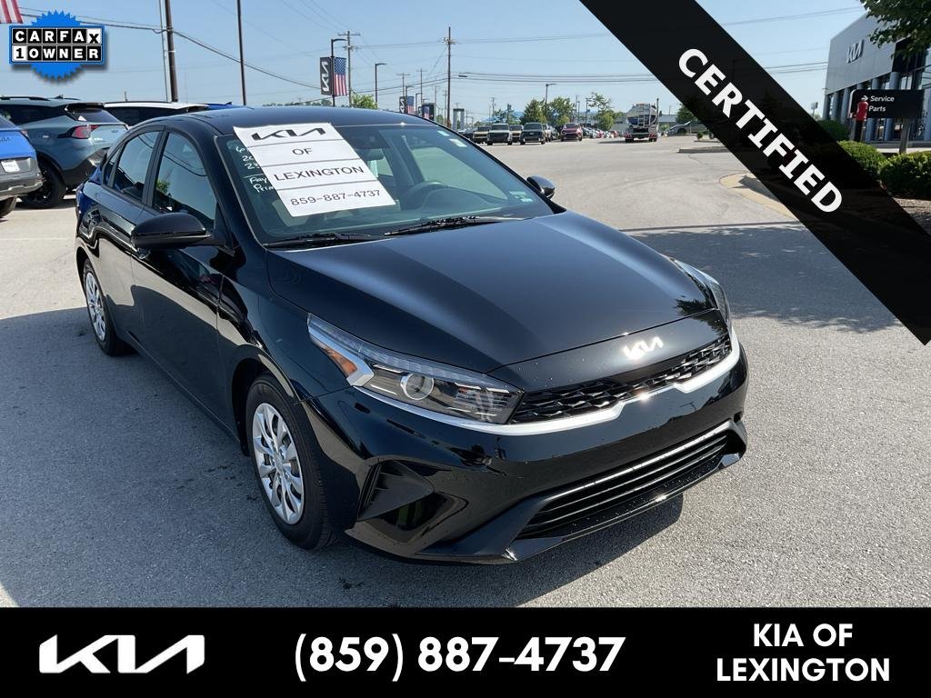 Used 2023 Aurora Black Kia LX image 1