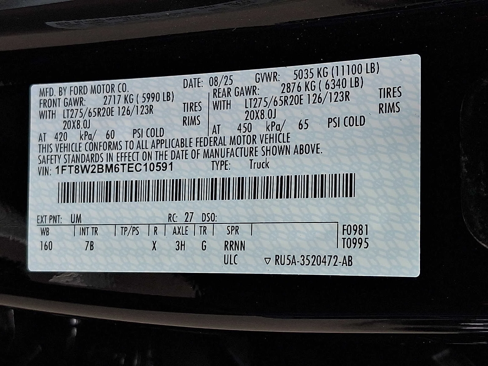 Used 2026 Agate Black Metallic Ford Platinum image 27