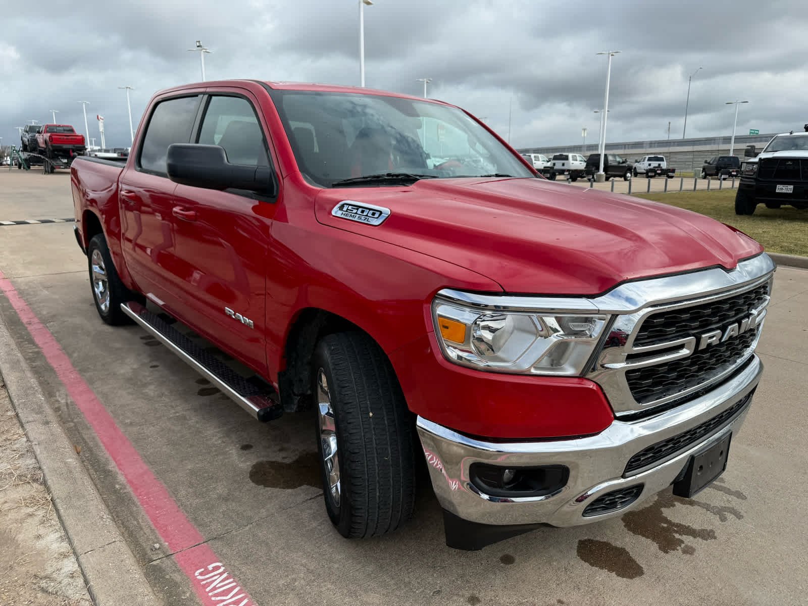 Used 2022 Flame Red Clearcoat Ram Lone Star image 4