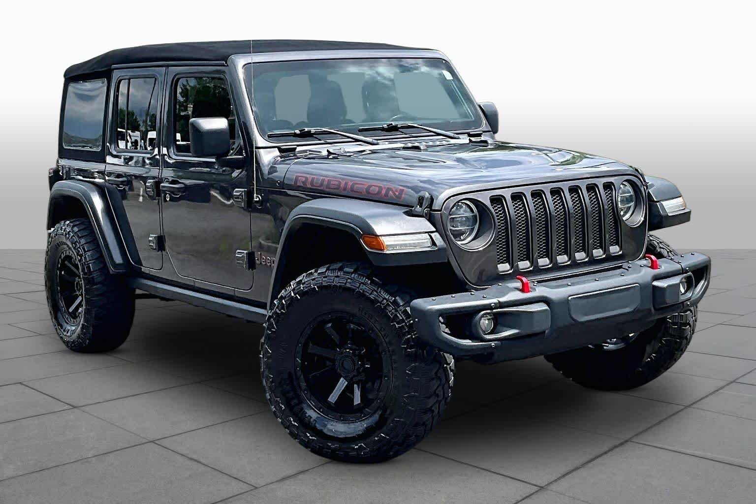 Used 2020 Granite Crystal Metallic Clearcoat Jeep Rubicon image 3