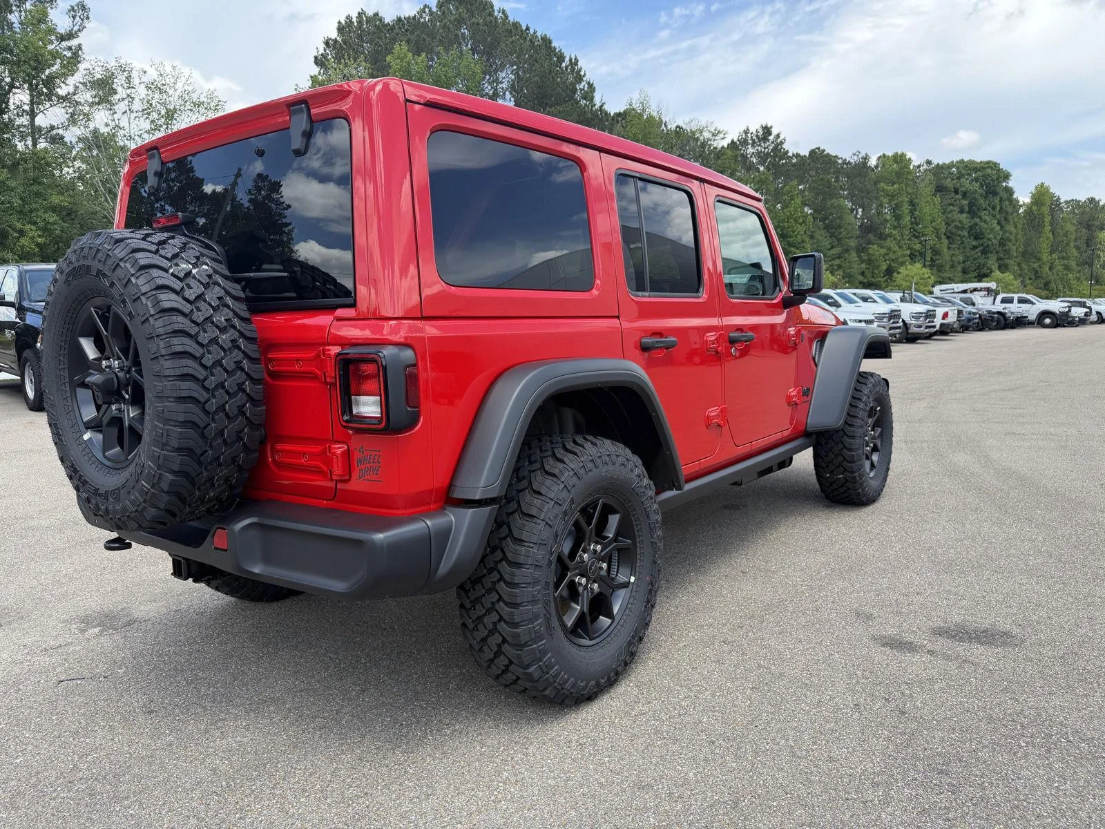 New 2026 Firecracker Red Clear-Coat Exterior Paint Jeep Willys image 6