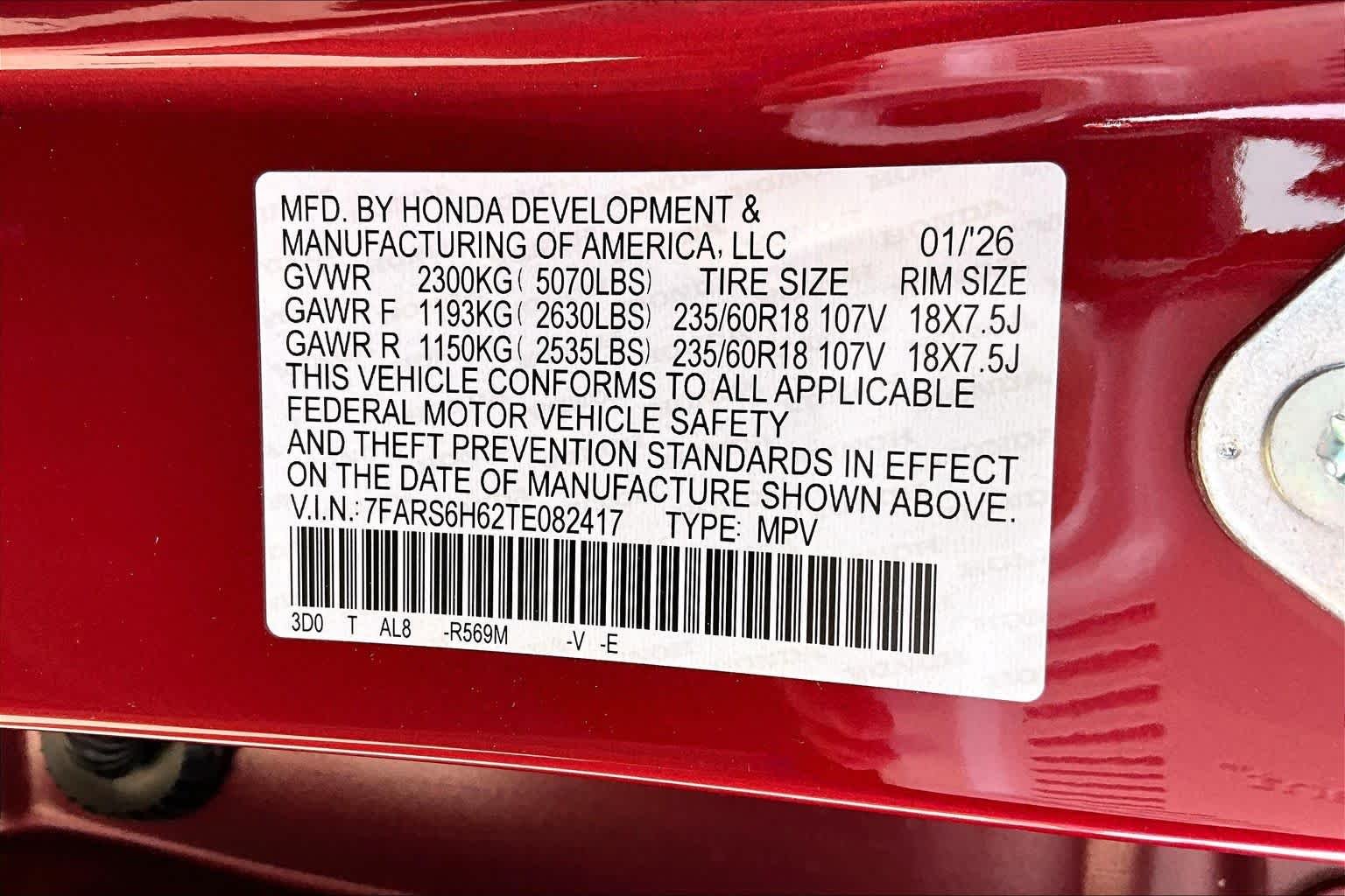 New 2026 Radiant Red Metallic Honda TrailSport image 21