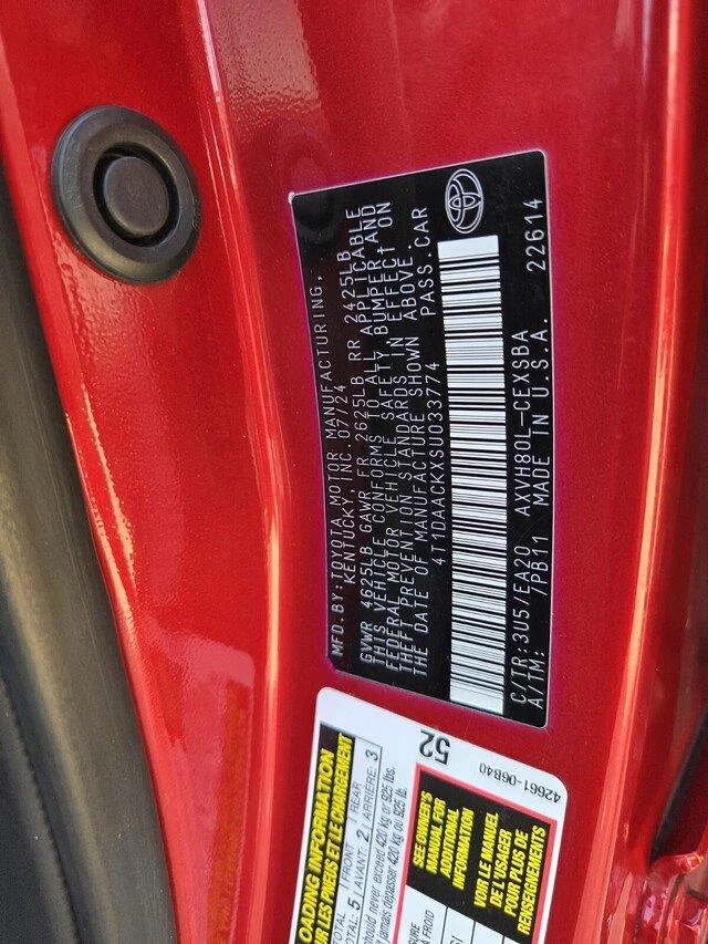 Used 2025 Supersonic Red Toyota SE image 32