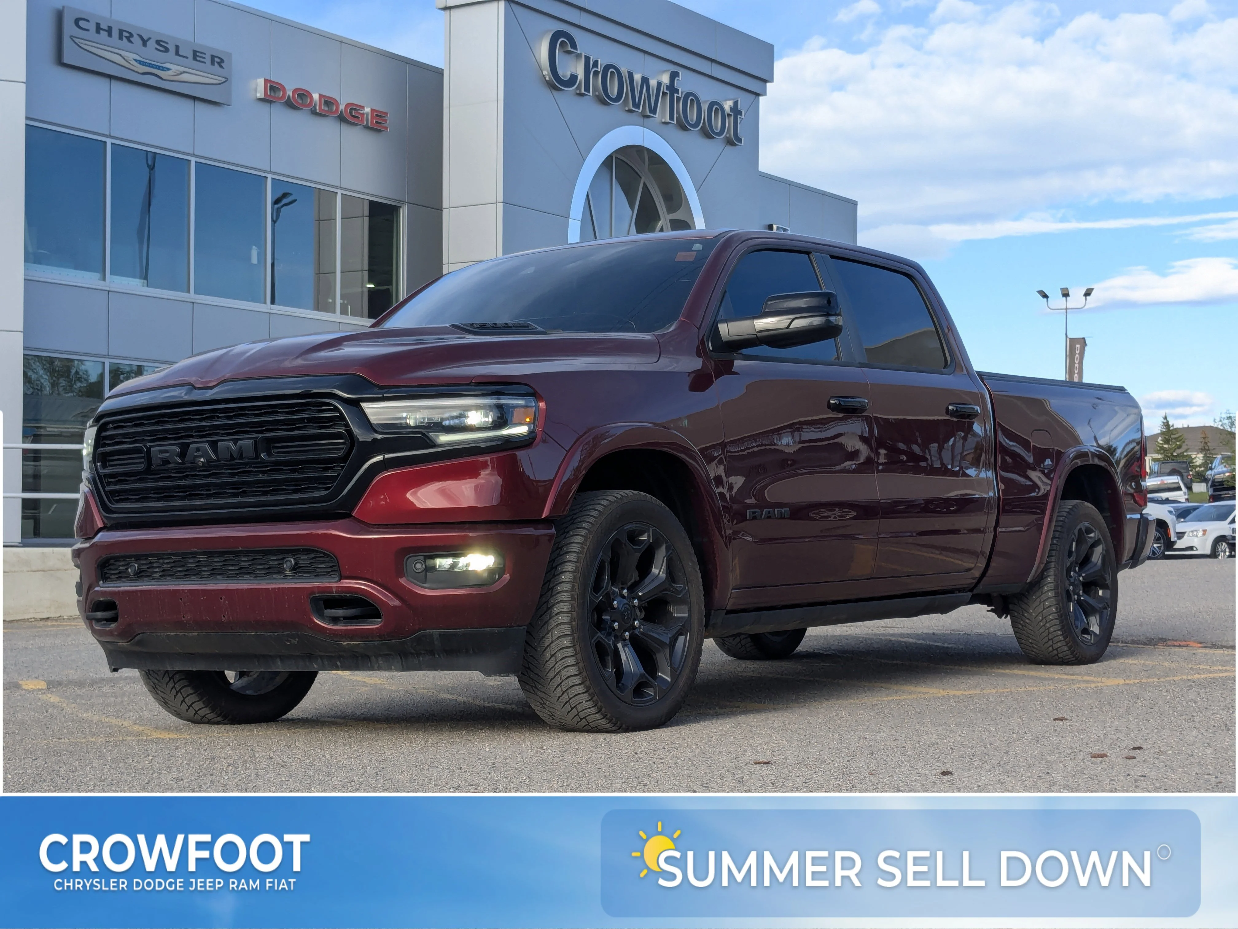 Used 2024 Red RAM Limited - Level I - Dual Pane Sunroof - Night Edition & More image 1