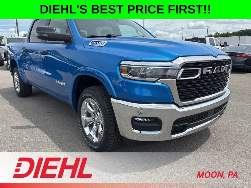 New 2026 Hydro Blue Pearl-Coat Exterior Paint RAM Big Horn/Lone Star image 1