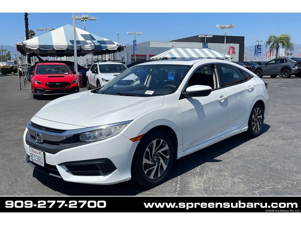 Used 2018 White Orchid Pearl Honda EX image 1