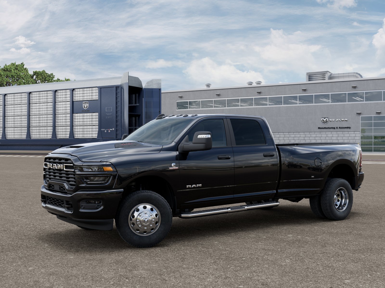New 2027 Diamond Black Crystal Pearl-Coat Exterior Paint RAM BIG HORN image 1