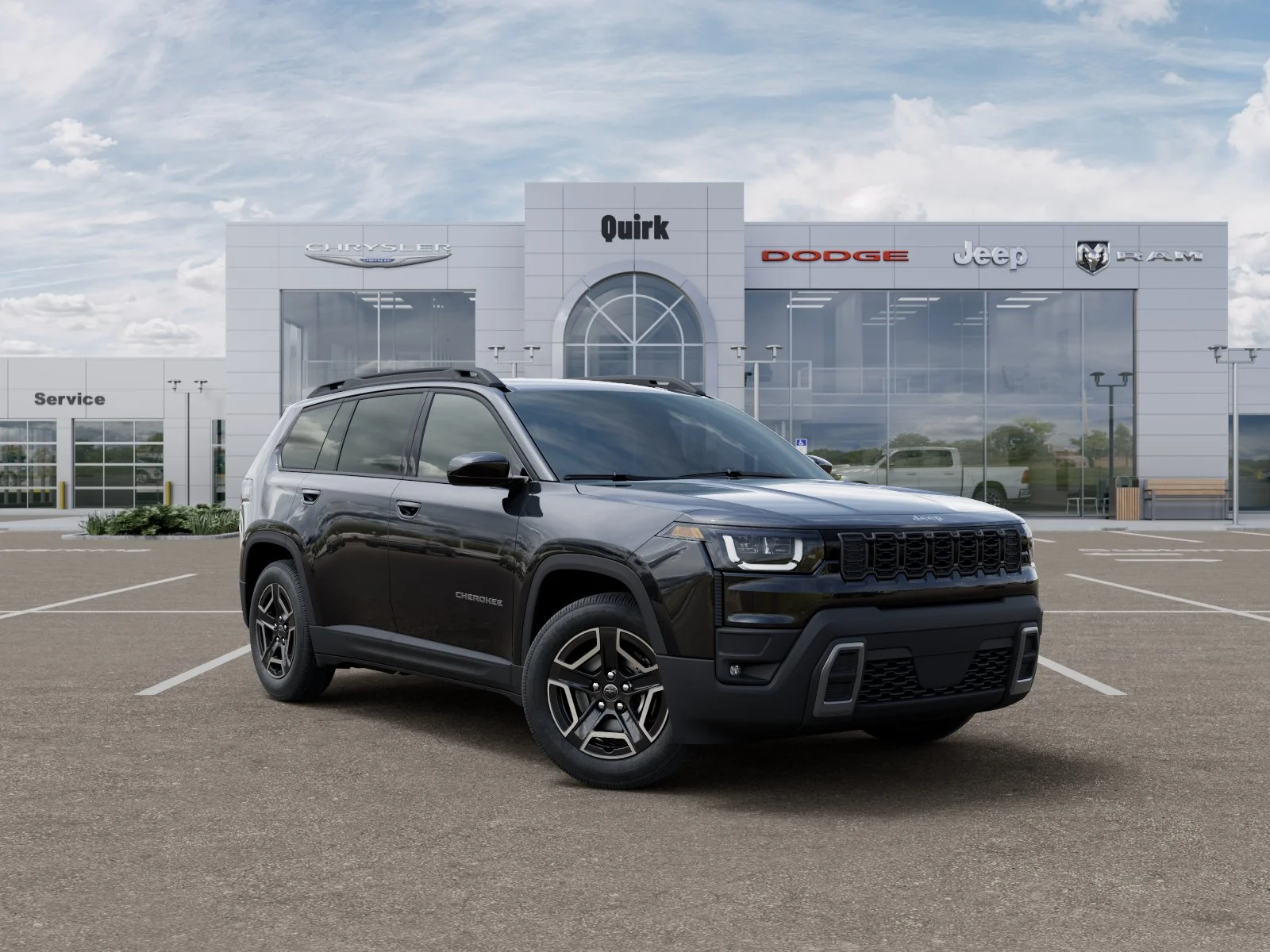 New 2026 Diamond Black Crystal Pearlcoat Jeep Laredo image 6