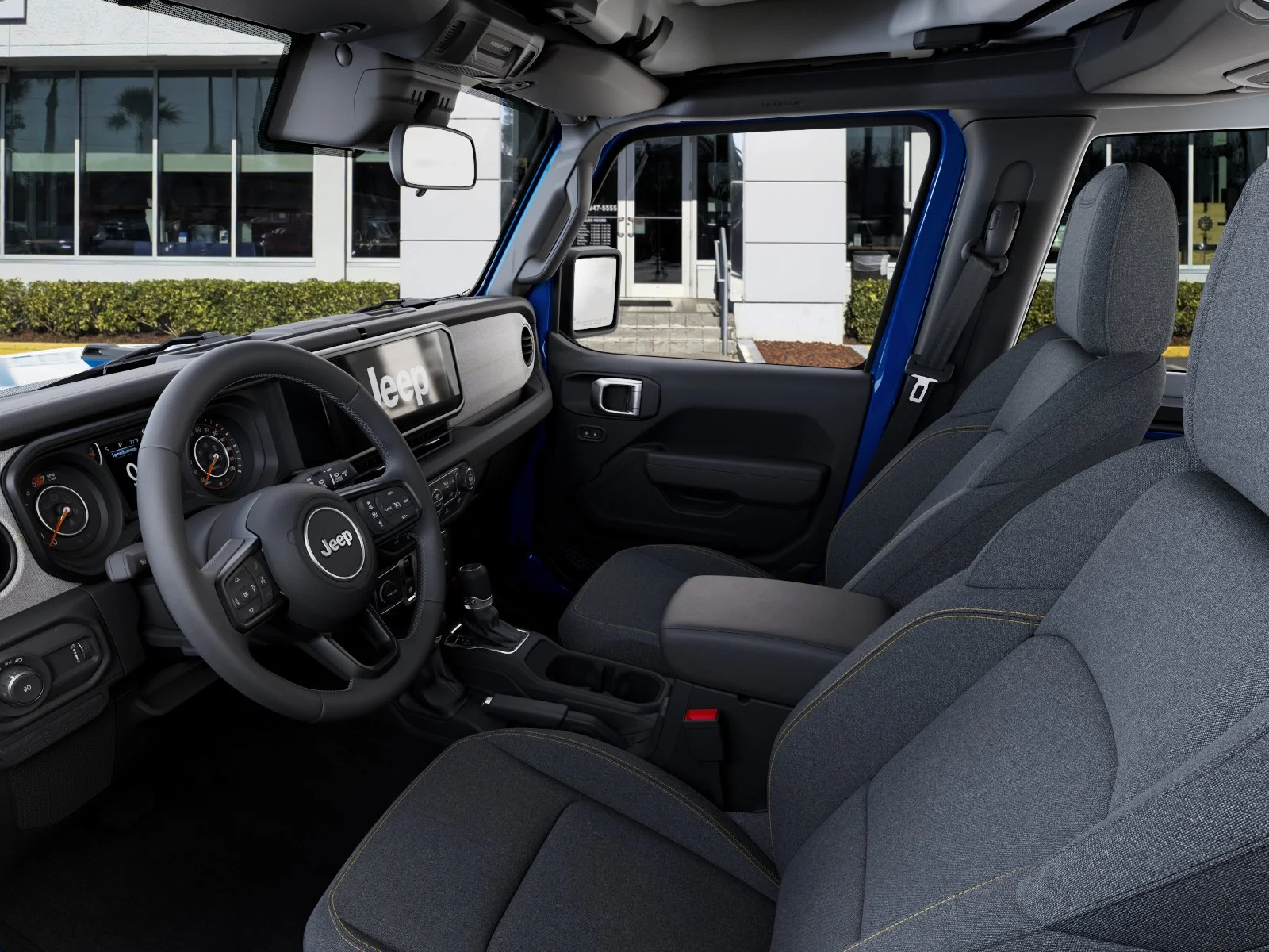 New 2026 Hydro Blue Pearl-Coat Exterior Paint Jeep Sport S image 54