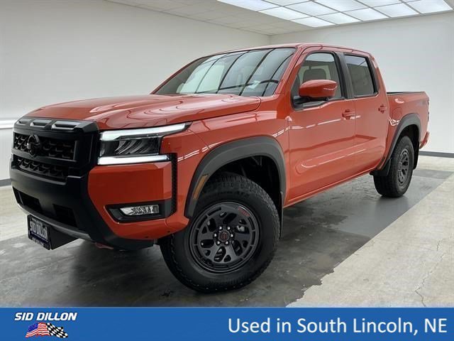 Afterburn Orange 2025 Nissan Frontier Pickup Truck Four-Wheel Drive Automatic