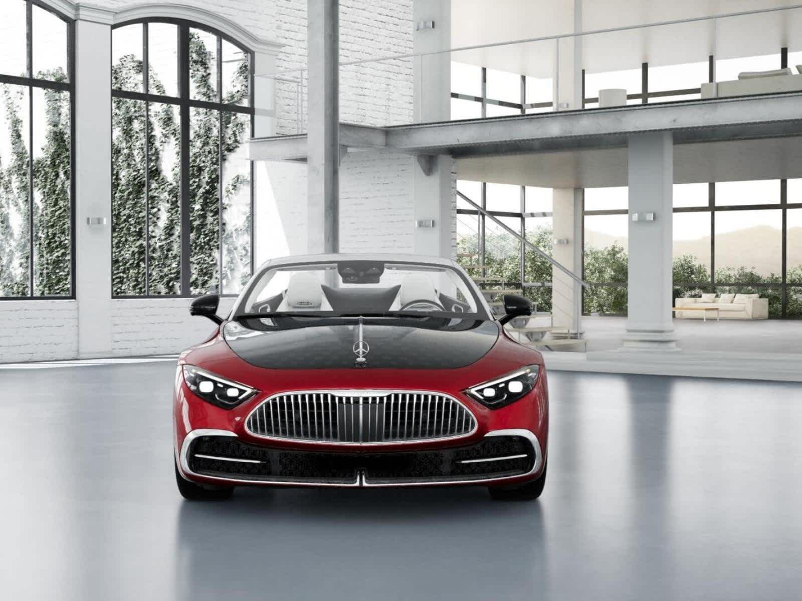 New 2026 MANUFAKTUR garnet red metallic (Red Ambiance) Mercedes-Benz Maybach SL 680 Monogram Series image 6