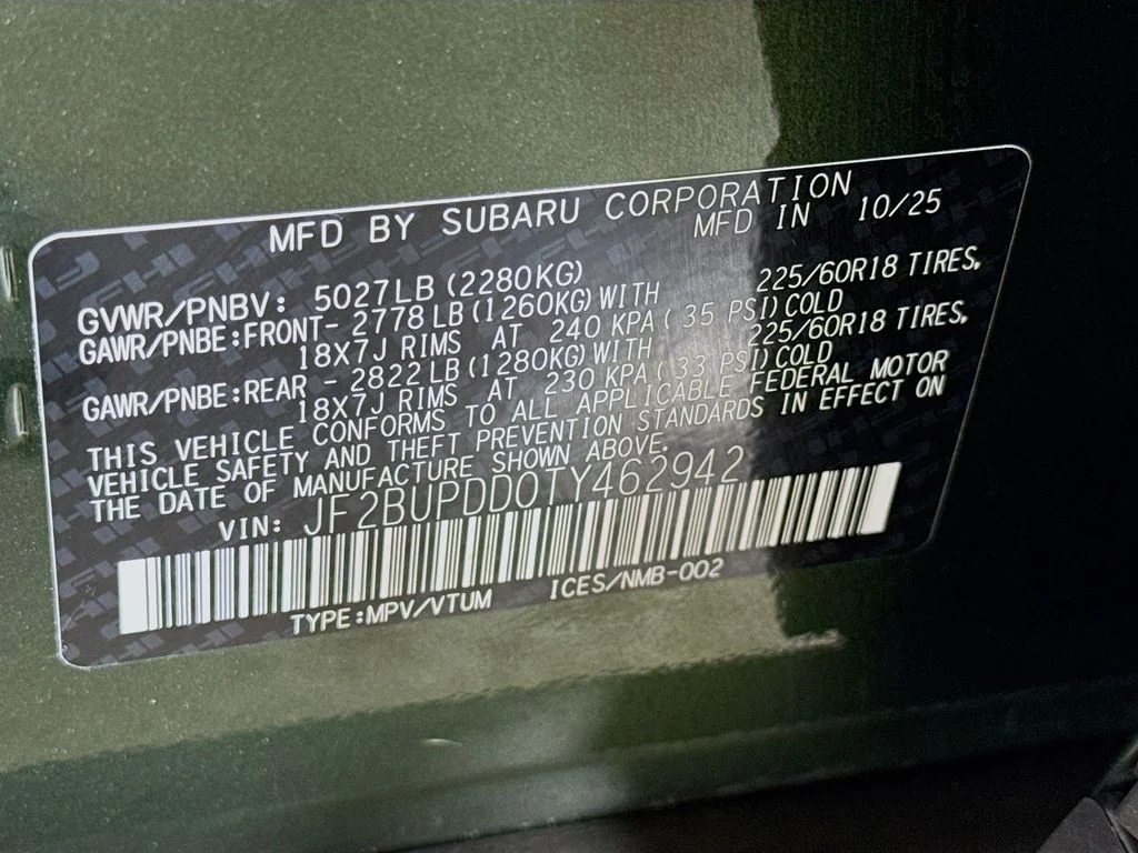 Certified Used 2026 Green Subaru Limited image 42