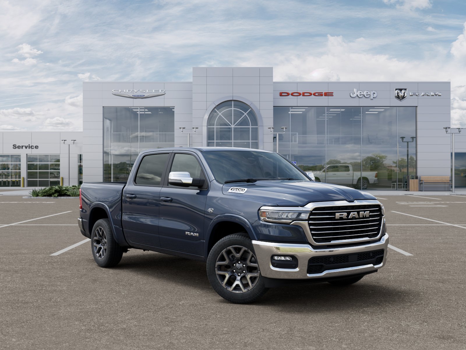New 2026 Forged Blue Metallic Exterior Paint RAM Laramie image 14