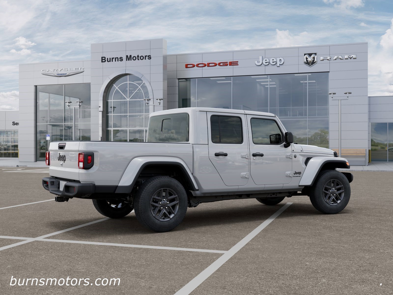 New 2026 Bright White Clear-Coat Exterior Paint Jeep Sport S Dark Sky image 4